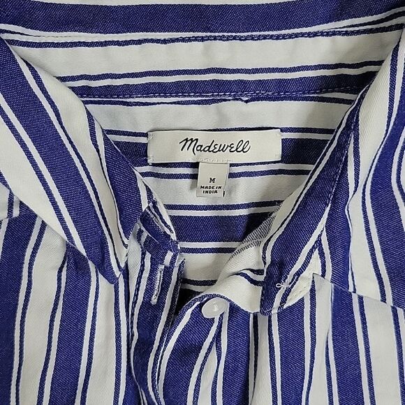Madewell Central Shirt in Shea Stripe blue/white - Picture 2 of 5